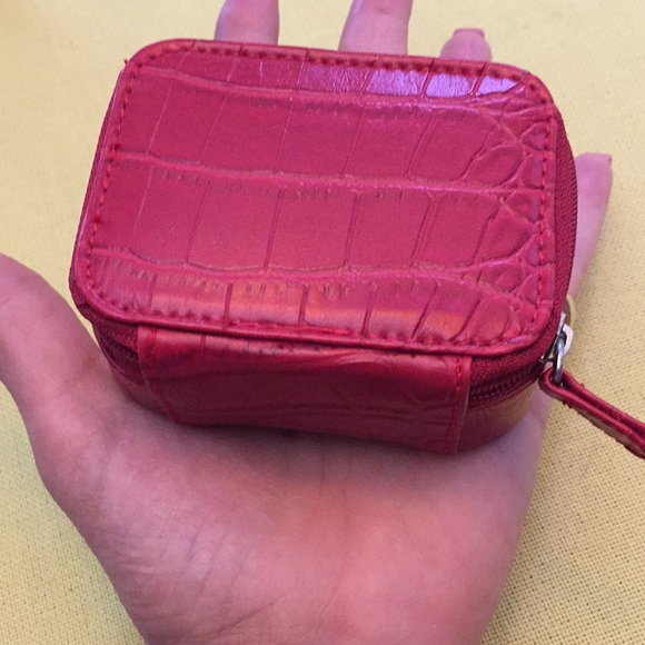 Rolfs leather zipper jewelry pouch VGUC/card slot - Picture 6 of 8